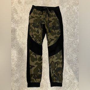 Size S Black & Camo Joggers